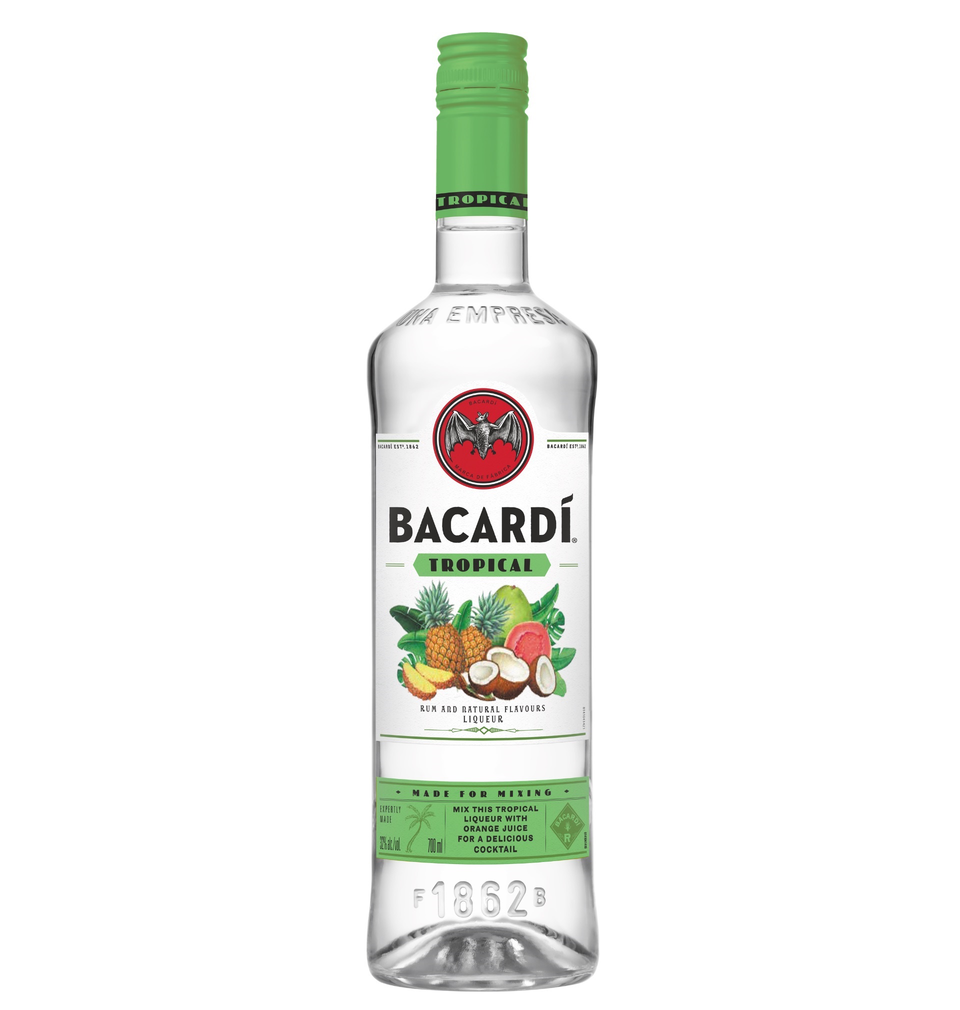 Bacardi Tropical Rum And Natural Flavors Liqueur 32% Vol. 0,7l ...